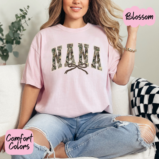 Camo Nana Comfort Colors T-Shirt