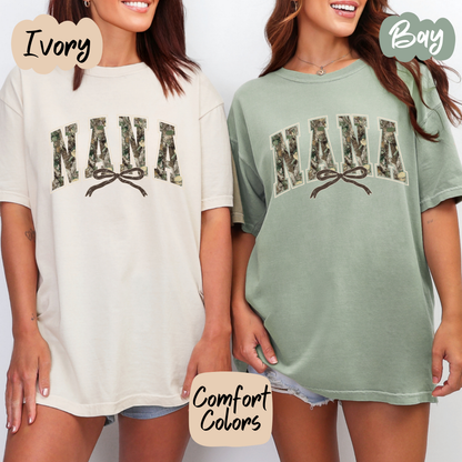 Camo Nana Comfort Colors T-Shirt