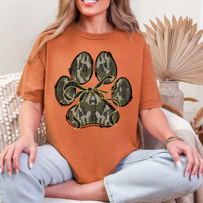 Camo Paw Print Shirt