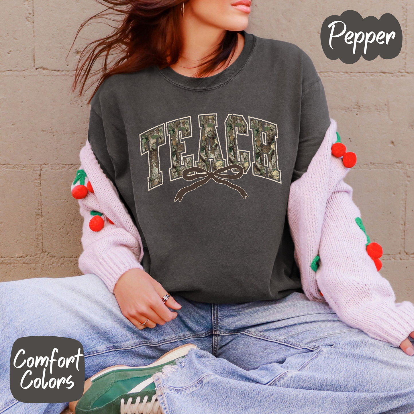 Camo Teach Comfort Colors T-Shirt