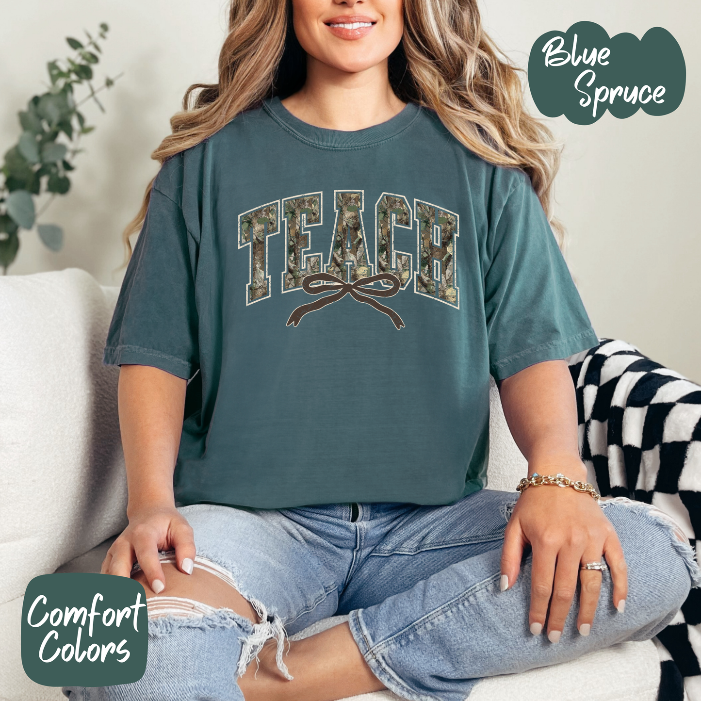 Camo Teach Comfort Colors T-Shirt