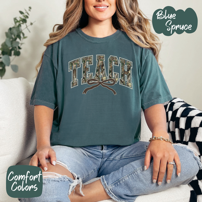 Camo Teach Comfort Colors T-Shirt