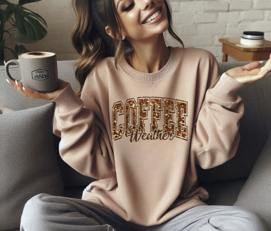 Coffee Weather Shirt ~Glitter~