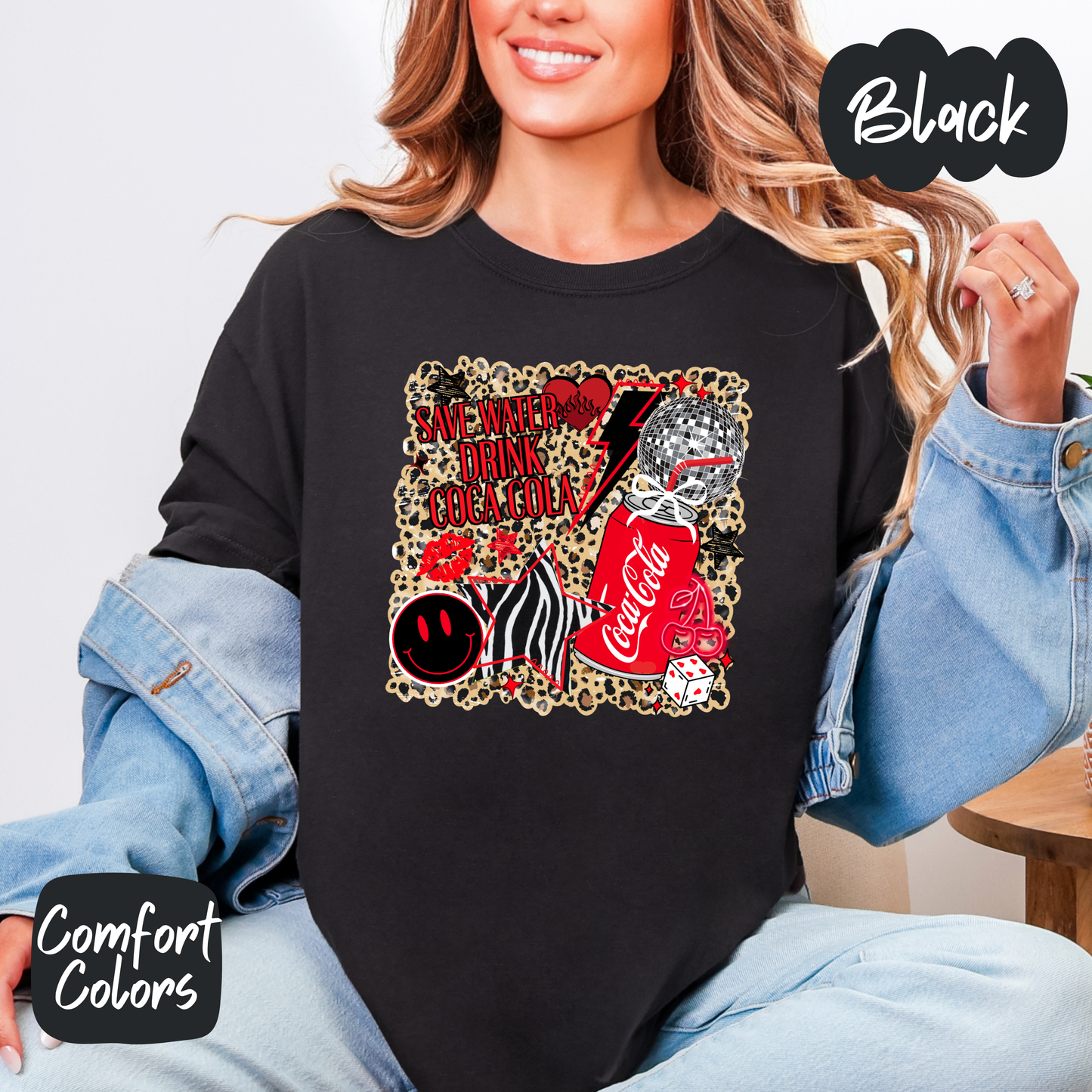 Save Water Drink Coca Cola Comfort Colors T-Shirt