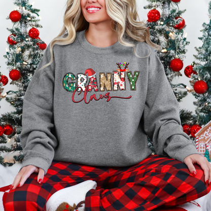 Red Christmas Mama Crewneck (You Choose Name)