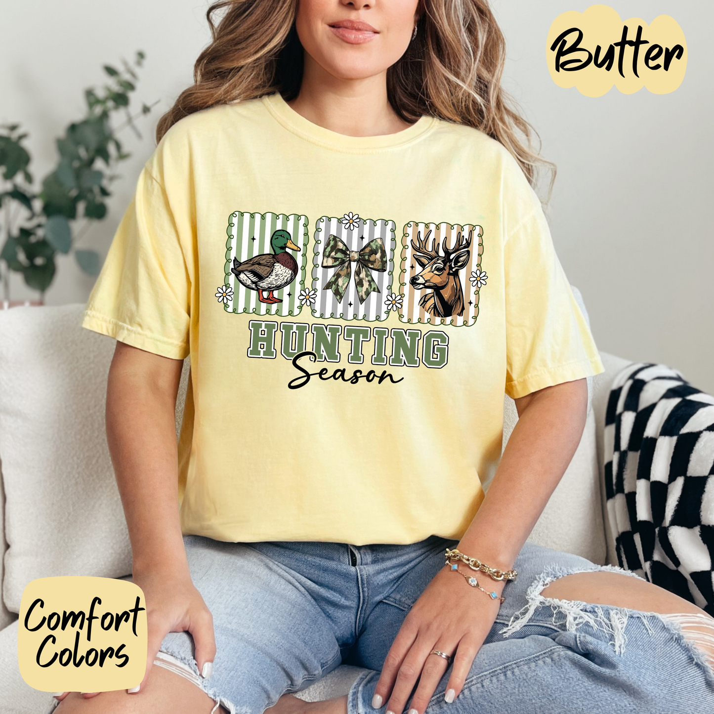 Cute Hunting Season Comfort Colors T-Shirt