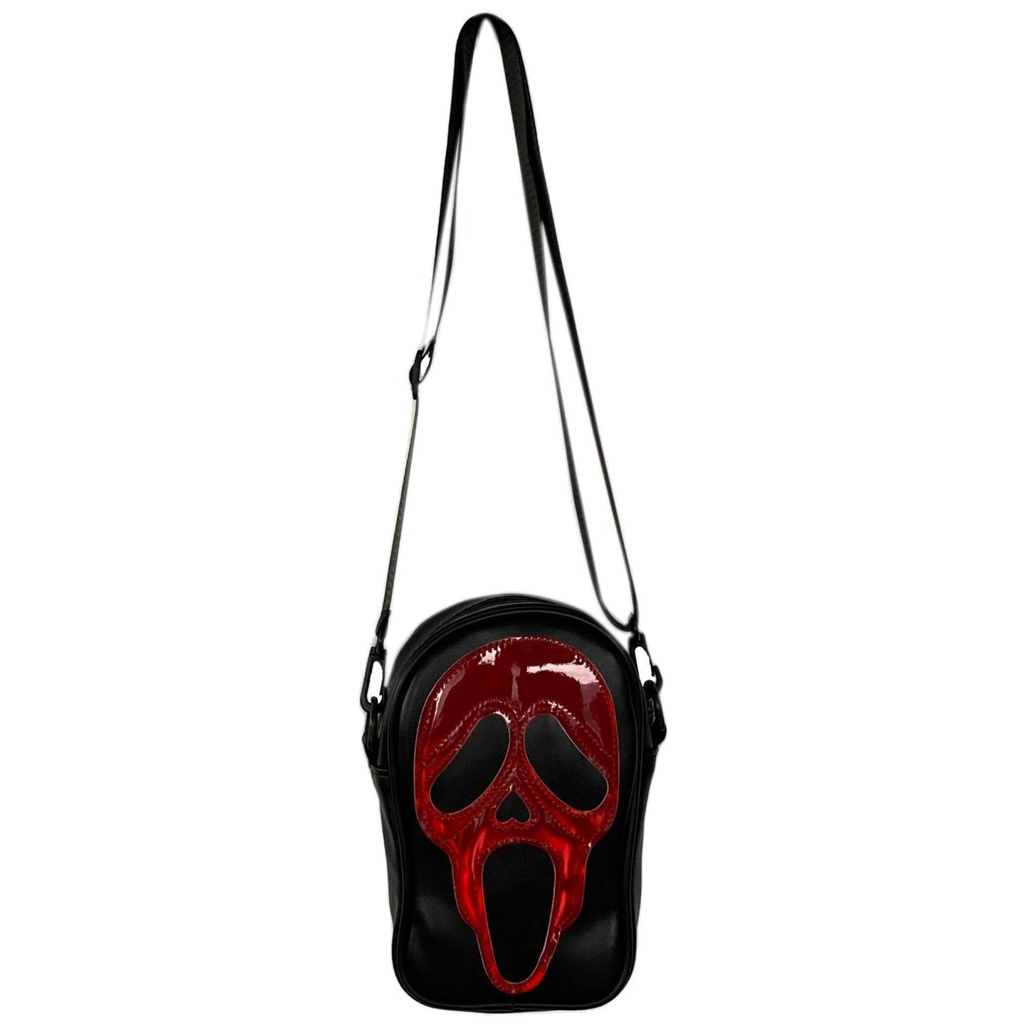 Ghost Face Leather Crossbody Bag
