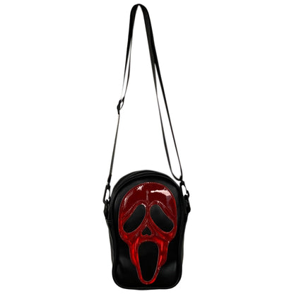 Ghost Face Leather Crossbody Bag