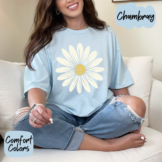 Whimsy Daisy Comfort Colors T-Shirt