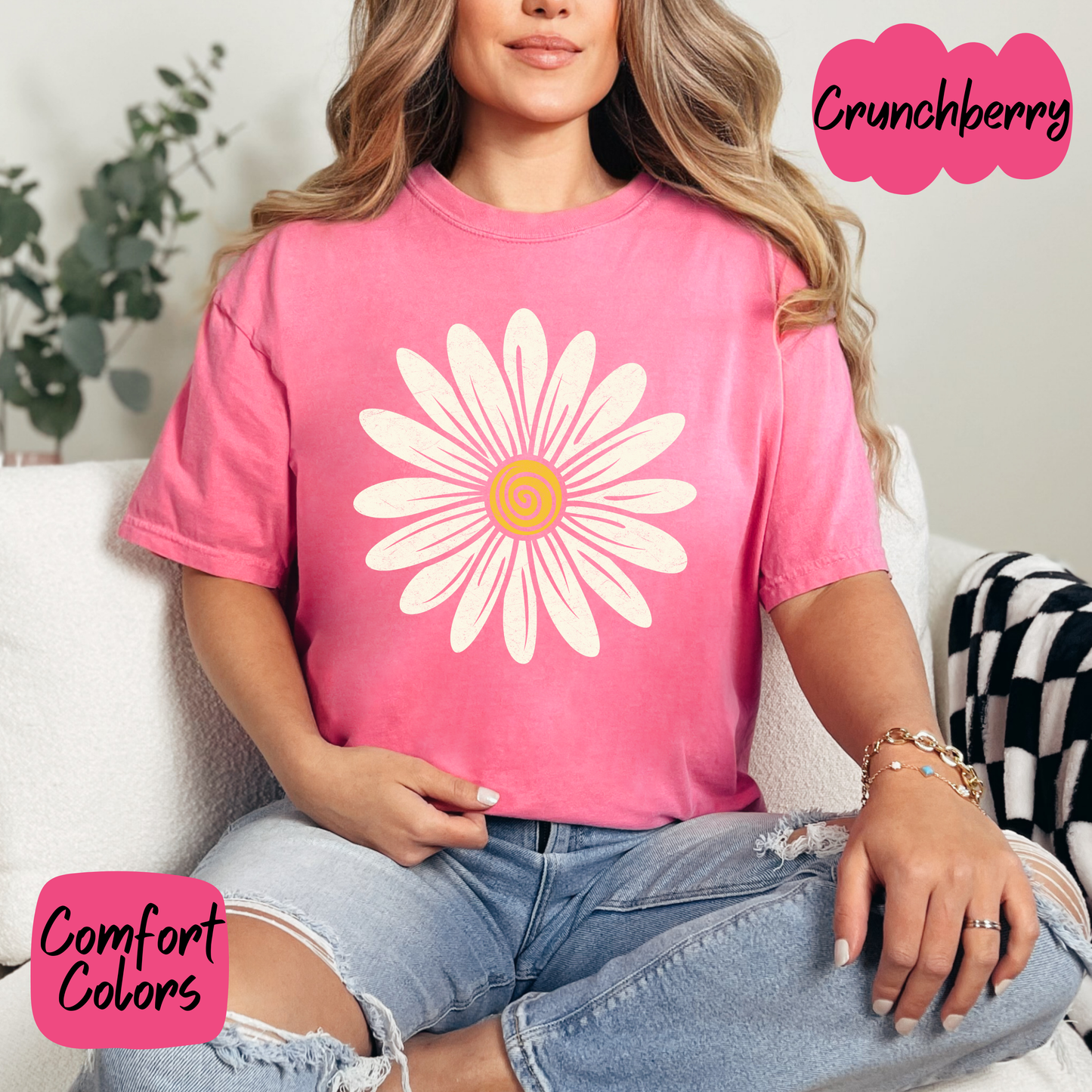 Whimsy Daisy Comfort Colors T-Shirt