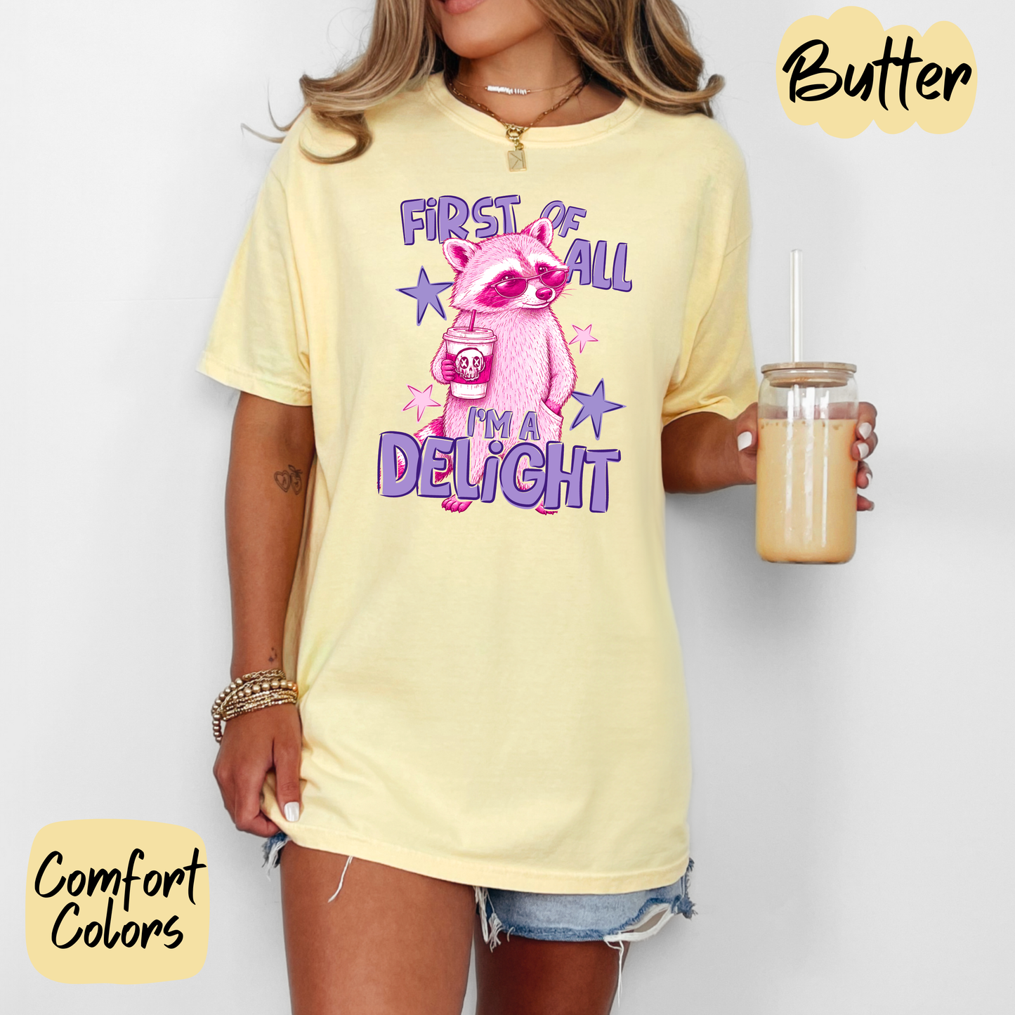 I'm a Delight Raccoon Comfort Colors T-Shirt