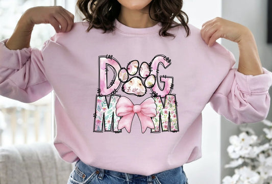 Dog Mom Shirt ~Glitter~