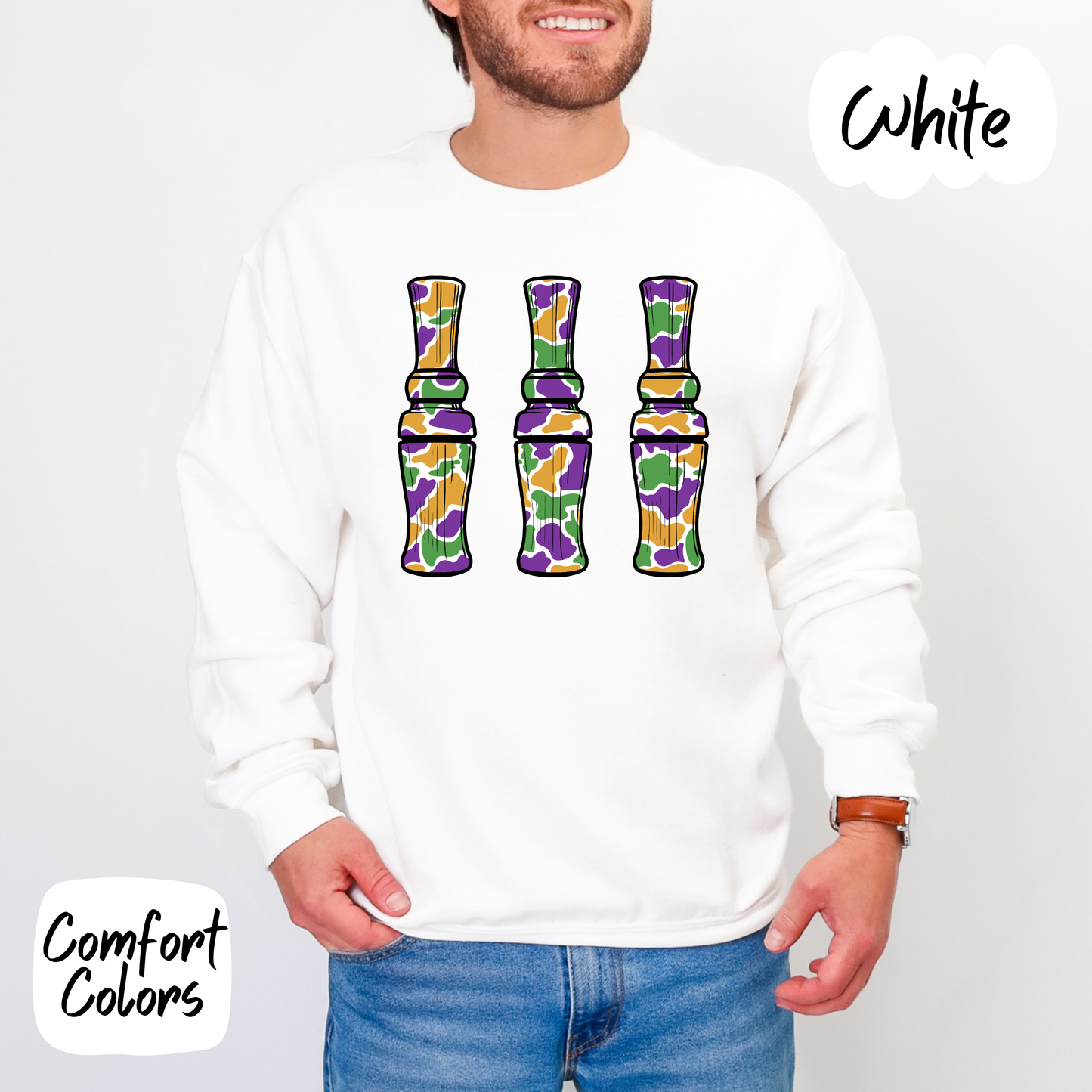 Mardi Gras Duck Call Shirt/Crewneck
