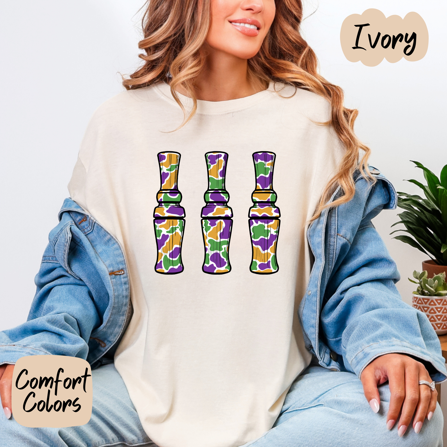 Mardi Gras Duck Call Shirt/Crewneck