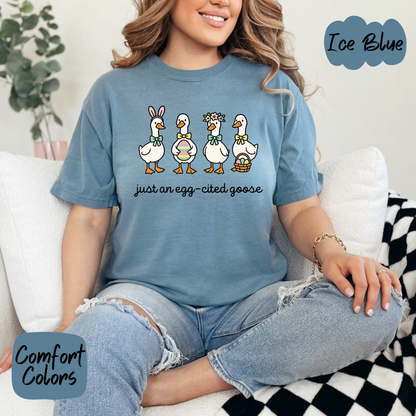 Just an Egg-Cited Goose Shirt/Crewneck