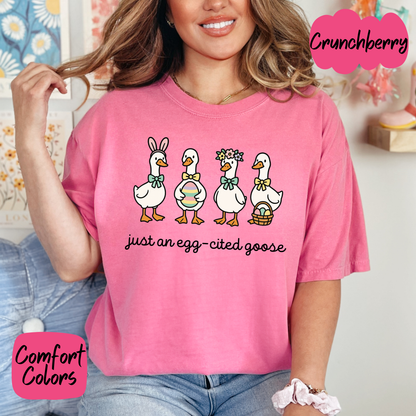 Just an Egg-Cited Goose Shirt/Crewneck