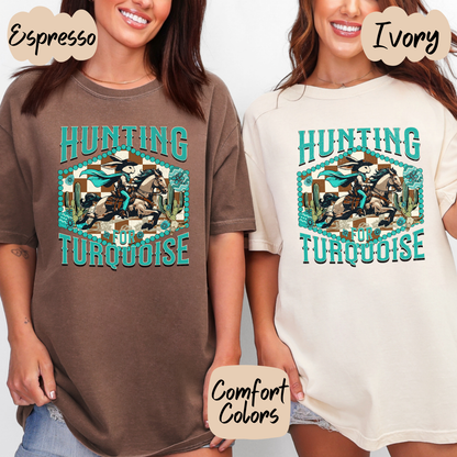 Hunting Turquoise Shirt/Crewneck