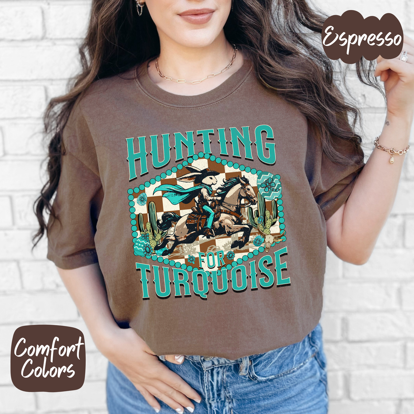 Hunting Turquoise Shirt/Crewneck