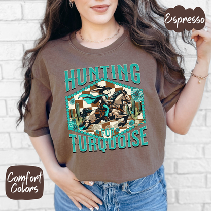 Hunting Turquoise Shirt/Crewneck
