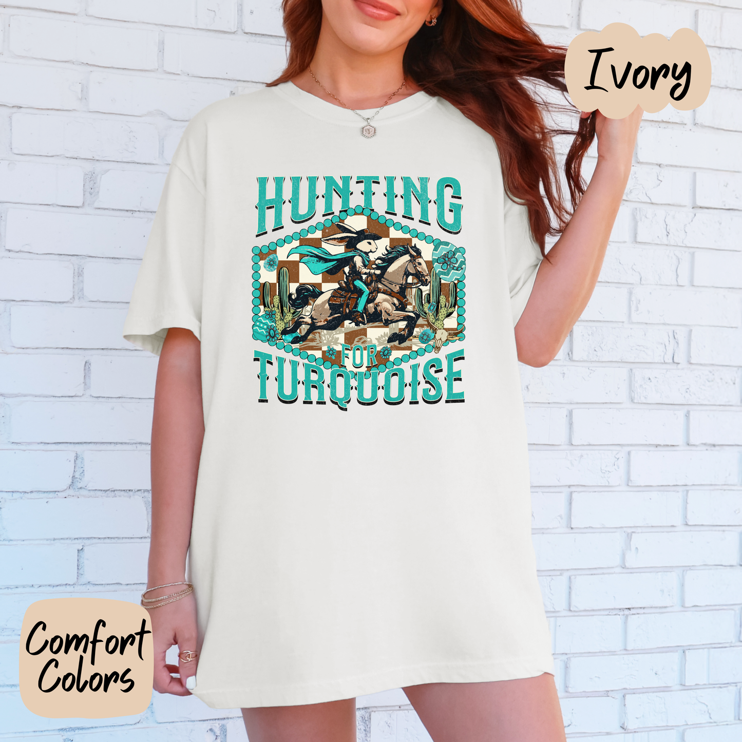 Hunting Turquoise Shirt/Crewneck