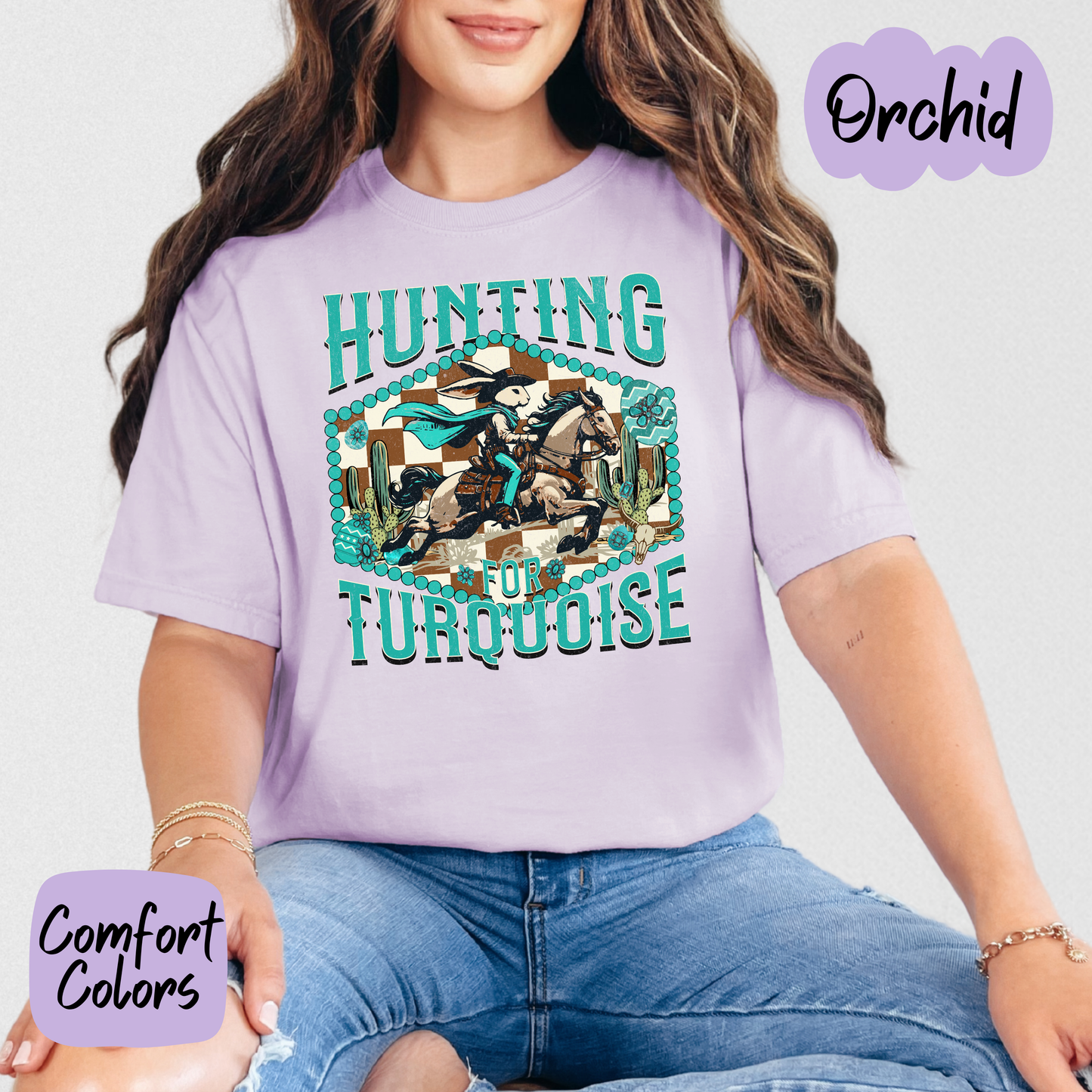 Hunting Turquoise Shirt/Crewneck