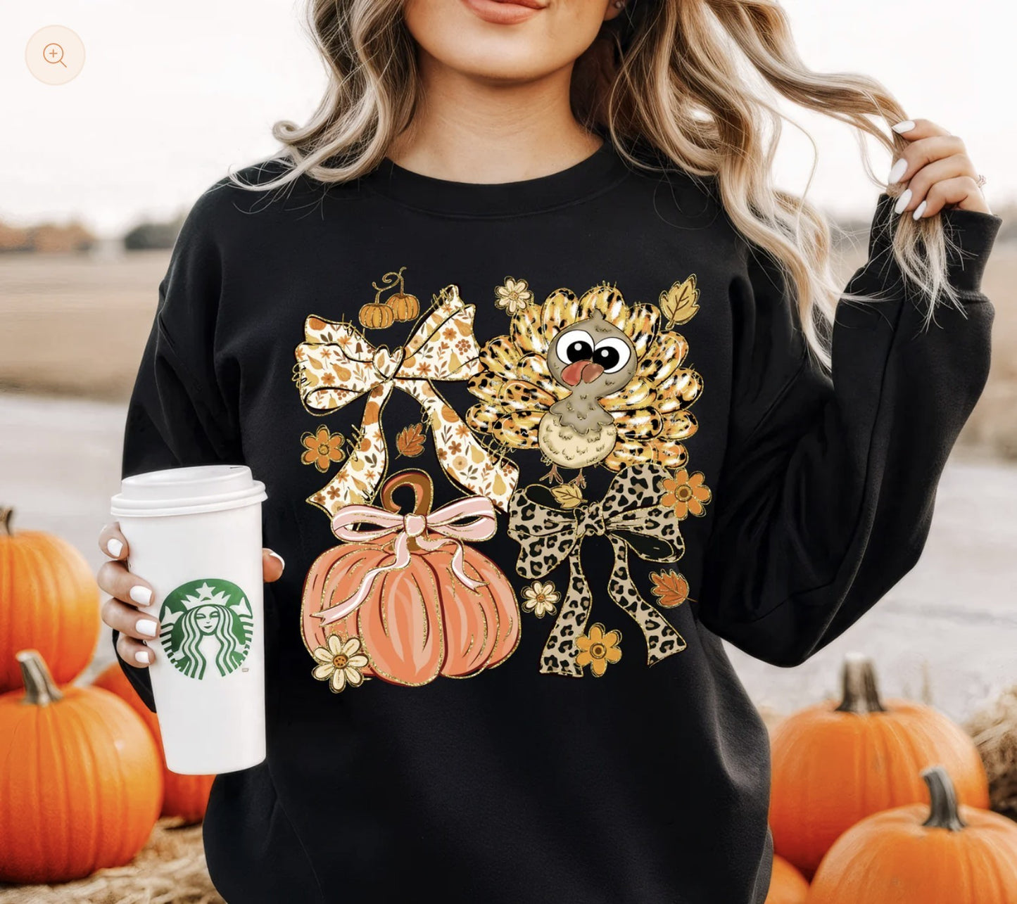 Fall Turkey Coquette Shirt