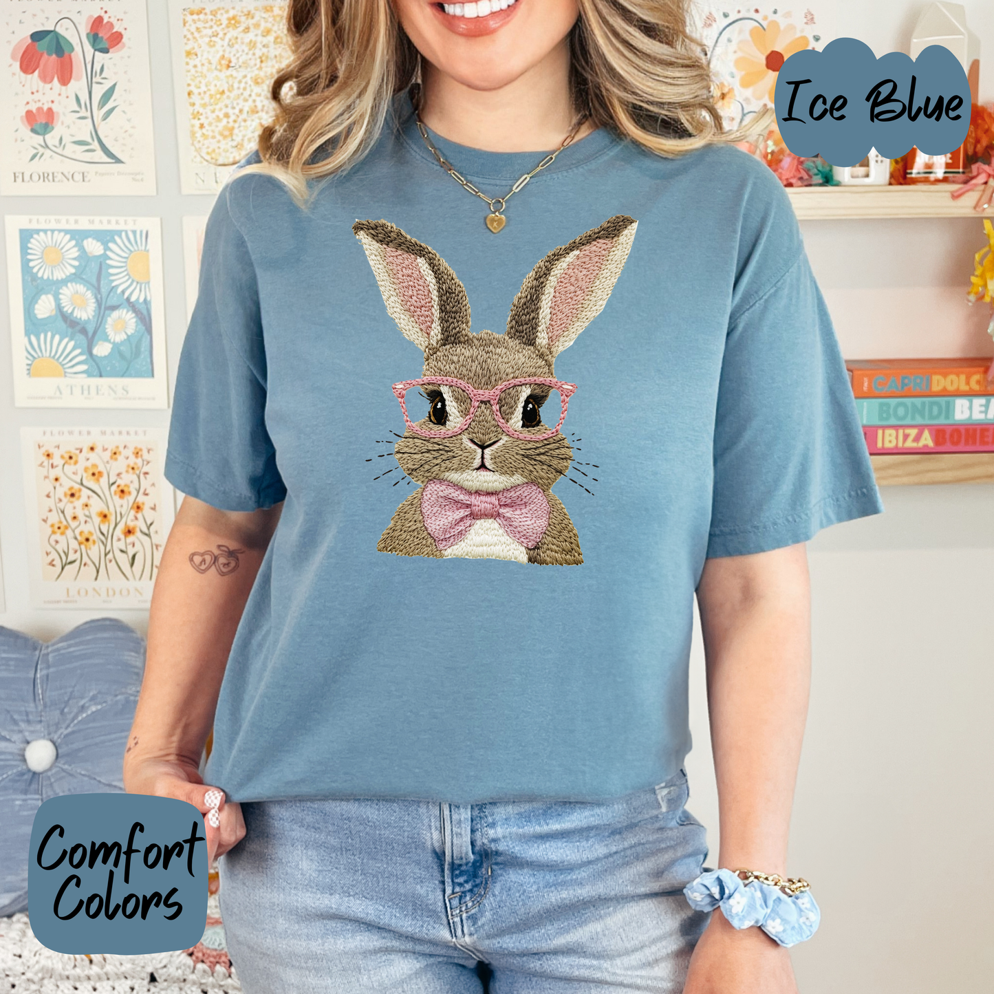 Faux Yarn Easter Bunny Shirt/Crewneck