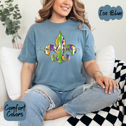 Mardi Gras Fleur-de-lis Shirt/Crewneck