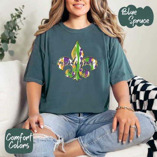 Mardi Gras Fleur-de-lis Shirt/Crewneck