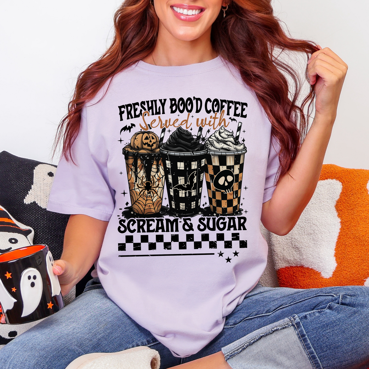 Freshly Boo'd Coffee Comfort Colors T-Shirt