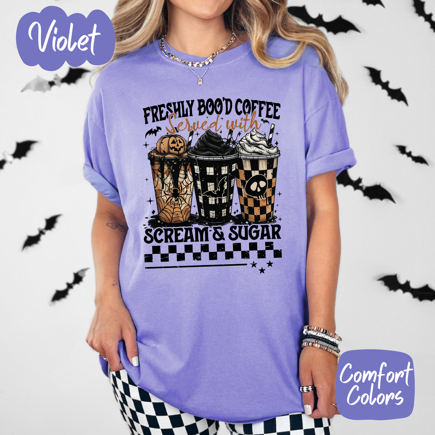 Freshly Boo'd Coffee Comfort Colors T-Shirt