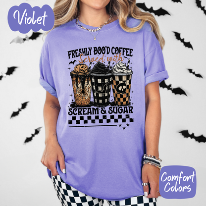 Freshly Boo'd Coffee Comfort Colors T-Shirt