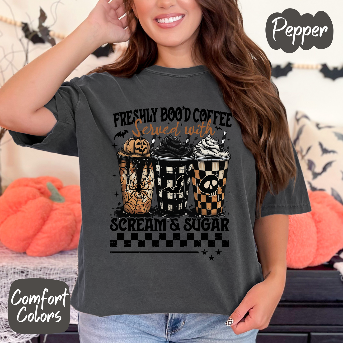 Freshly Boo'd Coffee Comfort Colors T-Shirt