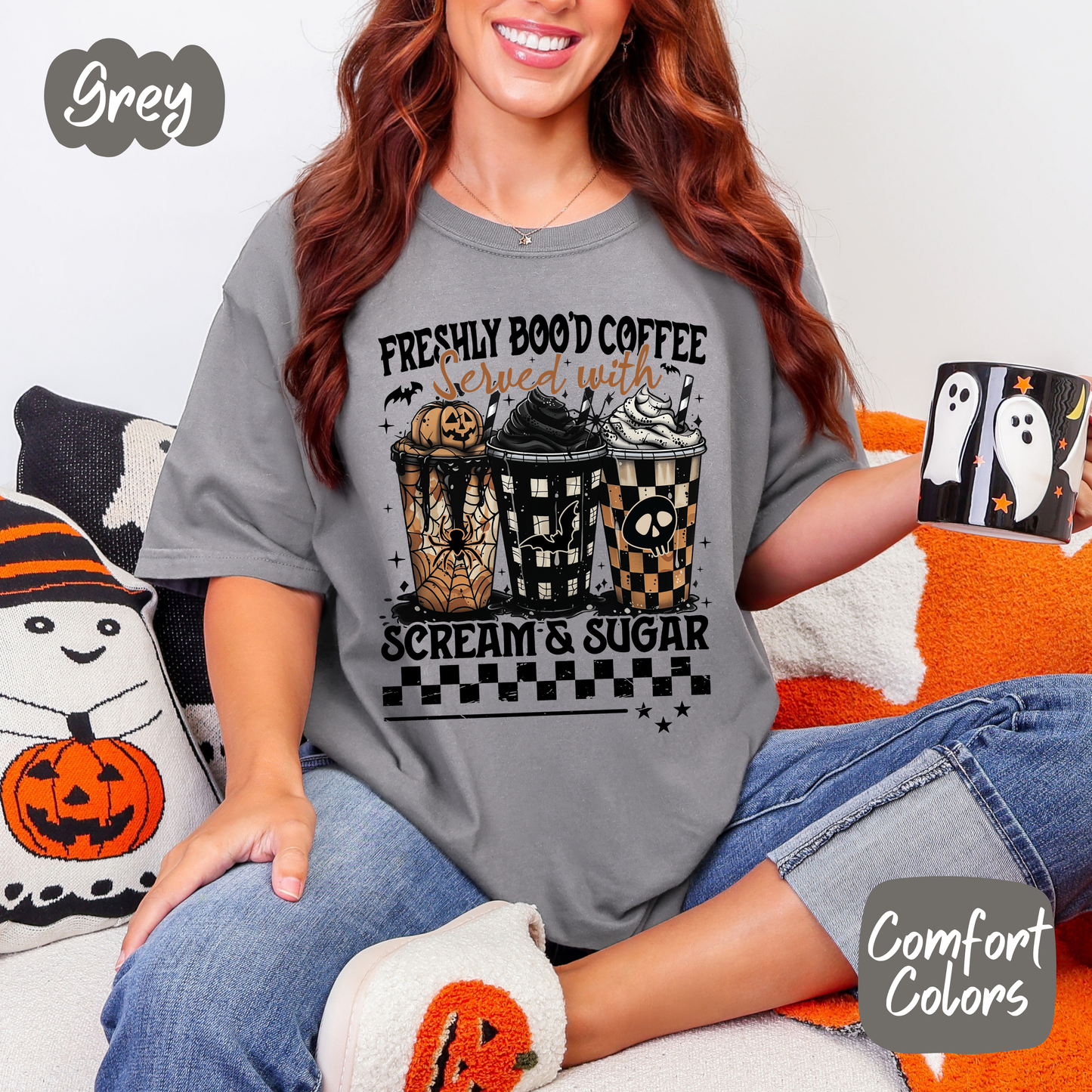 Freshly Boo'd Coffee Comfort Colors T-Shirt