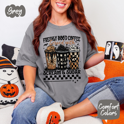 Freshly Boo'd Coffee Comfort Colors T-Shirt