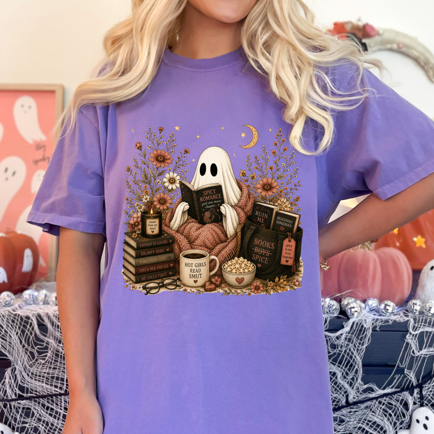 Smut Reading Ghost Comfort Colors T-Shirt