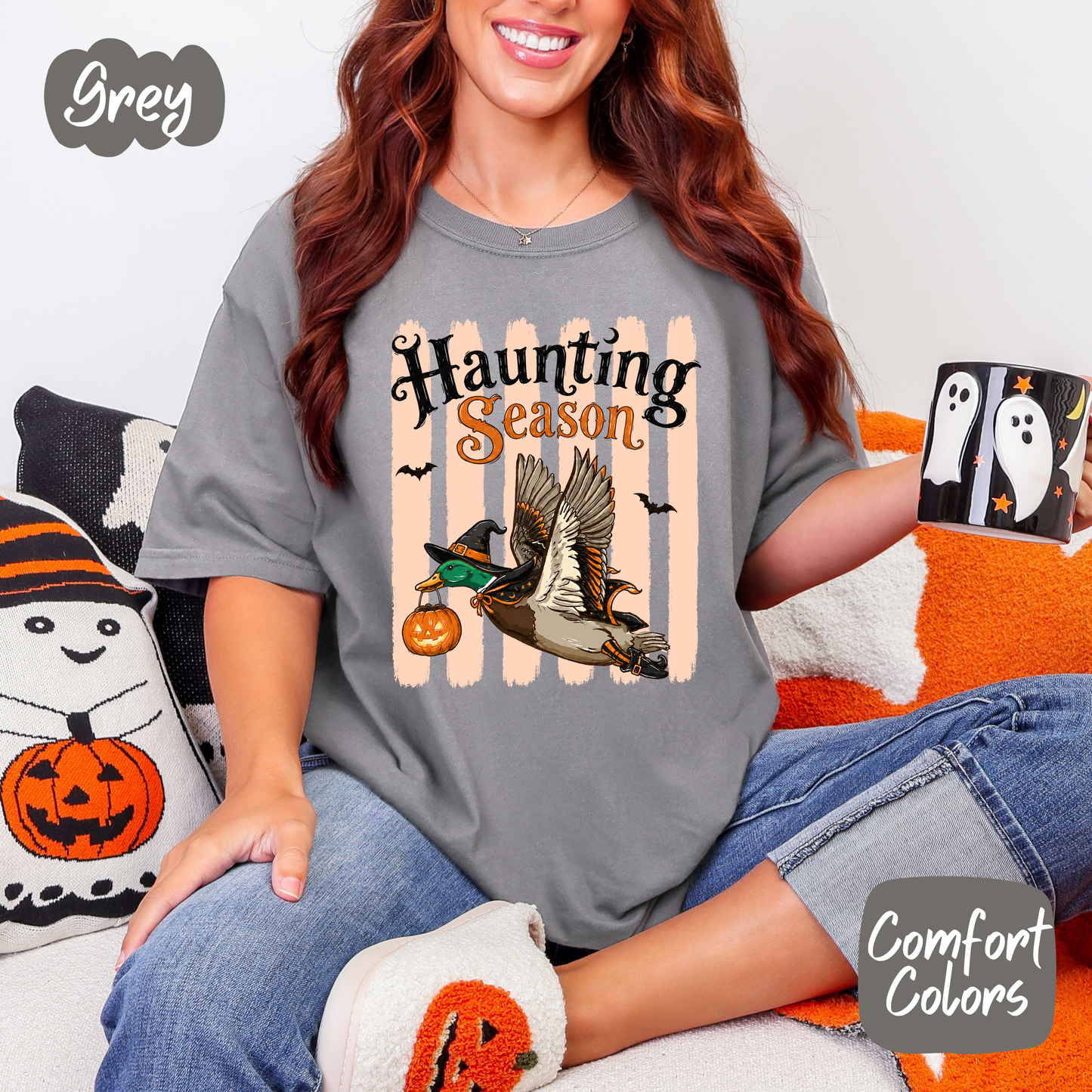Duck Haunting Season Comfort Colors T-Shirt