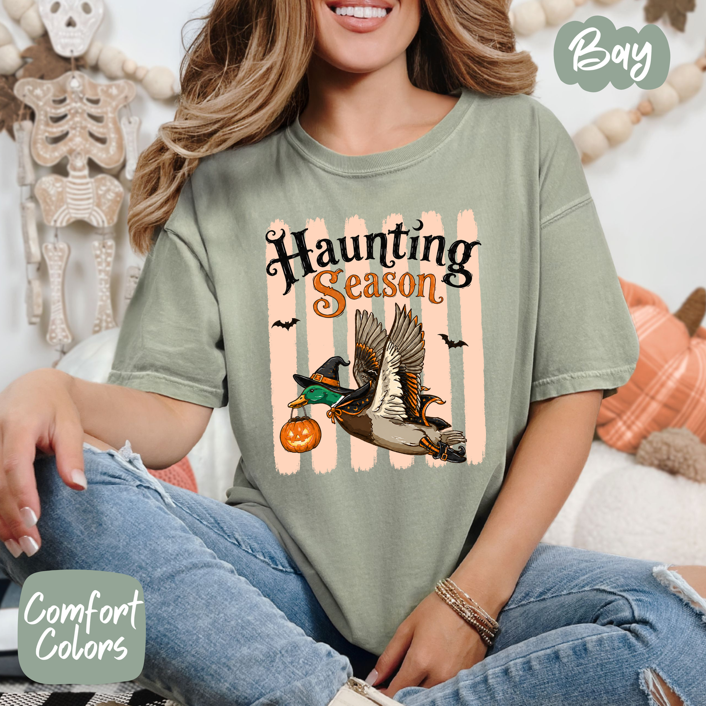 Duck Haunting Season Comfort Colors T-Shirt