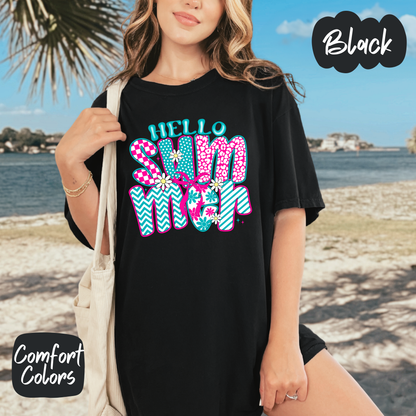 Hello Summer Comfort Colors T-Shirt