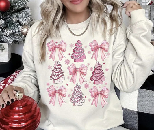 Sweet Christmas Tree Coquette Shirt ~Glitter~