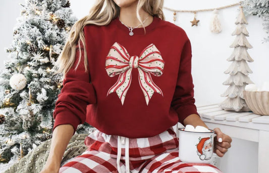 Christmas Cake Bow Shirt ~Glitter~