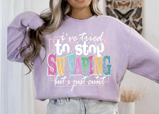 I've Tried to Stop Swearing Shirt ~Glitter~