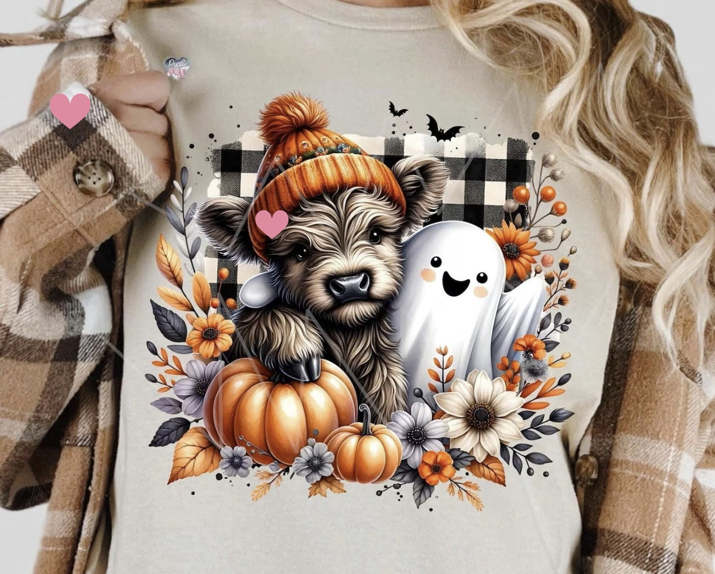 Fall Cow and Ghost Shirt