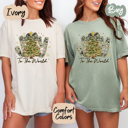 Camo Joy to the World Shirt