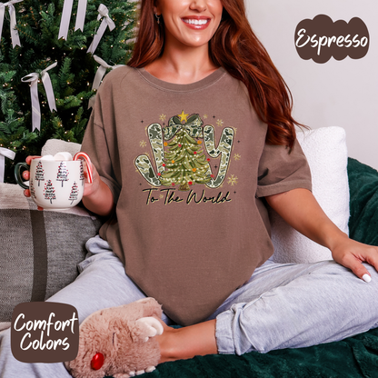 Camo Joy to the World Shirt
