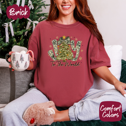 Camo Joy to the World Shirt