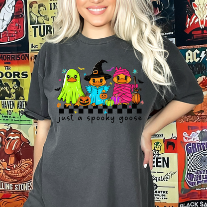 Neon Just a Spooky Goose Shirt