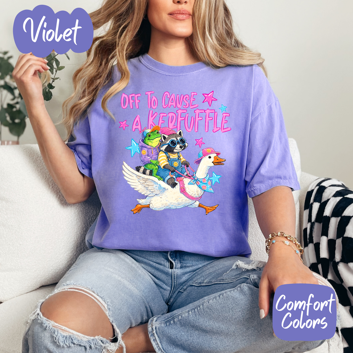 Off to Cause a Kerfuffle Comfort Colors T-Shirt