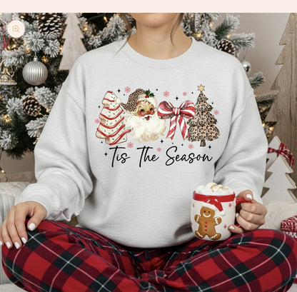 Tis the Season Santa Shirt ~Glitter~