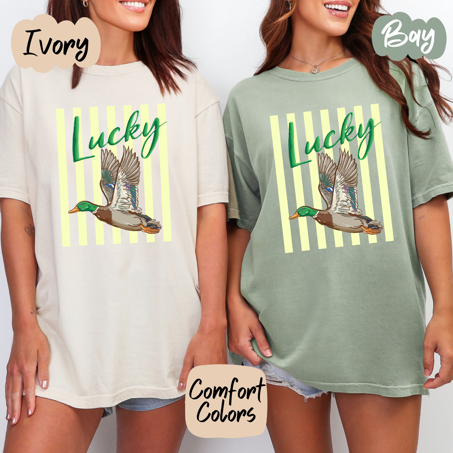 Lucky Duck Camo Comfort Colors T-Shirt